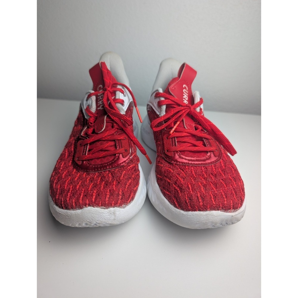 Under Armour Curry Flow Red White Basketball Shoes Men's 5.5 / Women's 7 EU 38